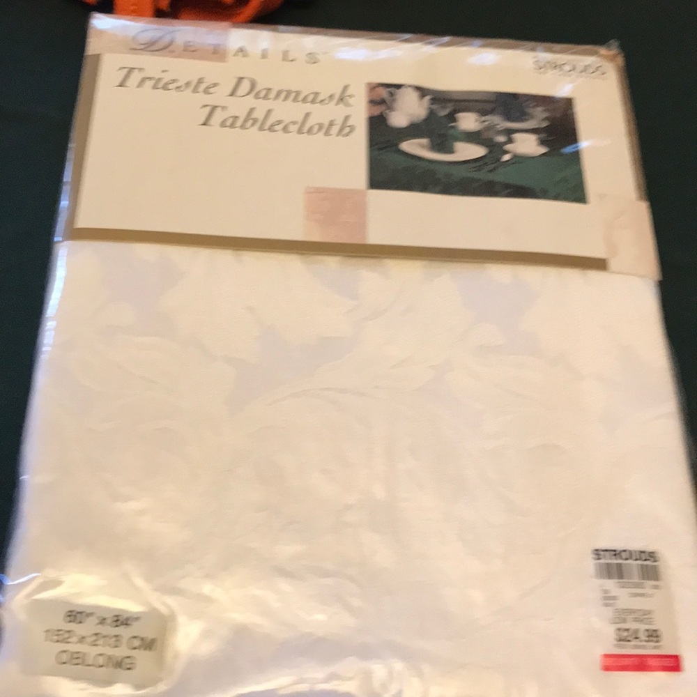 Damask tablecloth